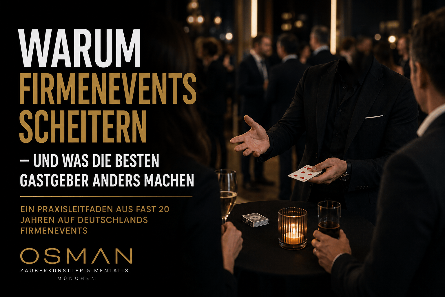 OSMAN, Zauberer und Mentalist, bei einem Firmenevents in Muenchen