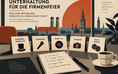 Unterhaltung für die Firmenfeier: Welches Programm wirklich zu Ihrem Event passt